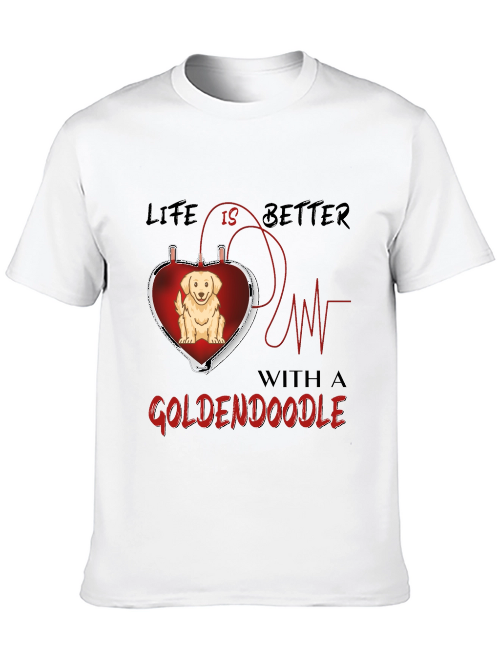 Goldendoodle Heartbeat T-Shirt