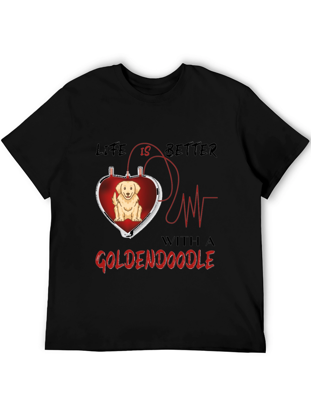 Goldendoodle Heartbeat T-Shirt