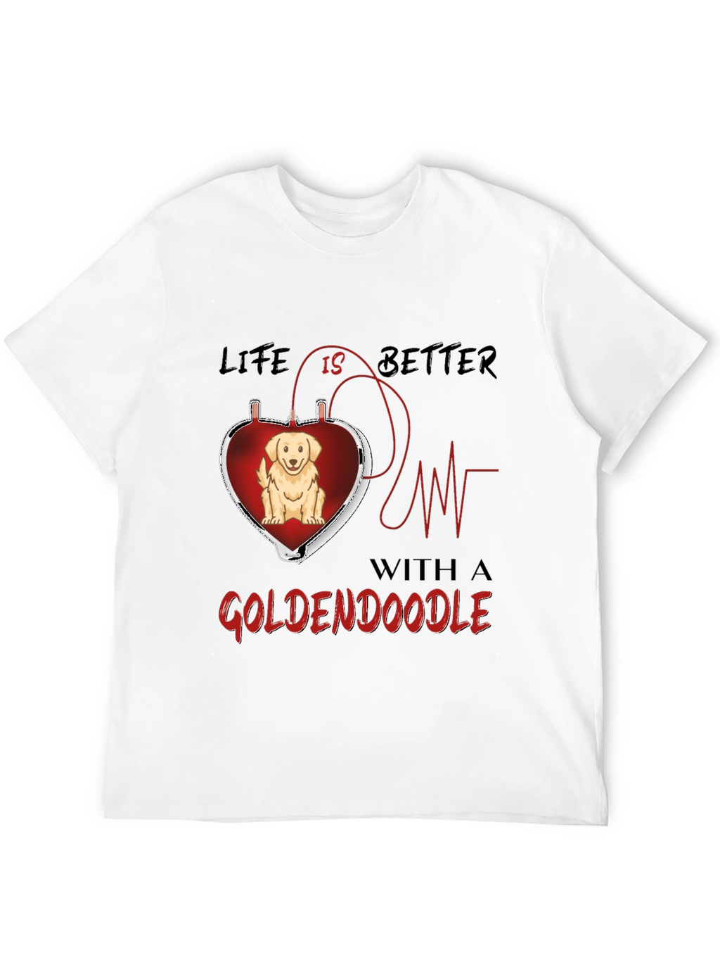 Goldendoodle Heartbeat T-Shirt