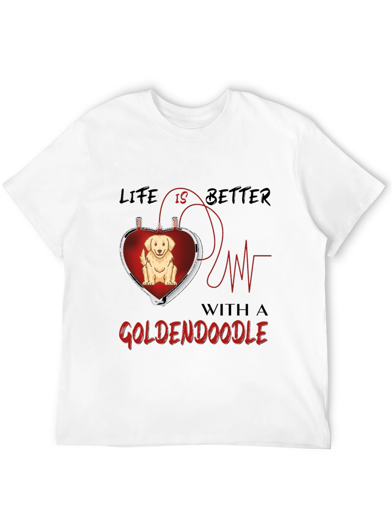 Goldendoodle Heartbeat T-Shirt