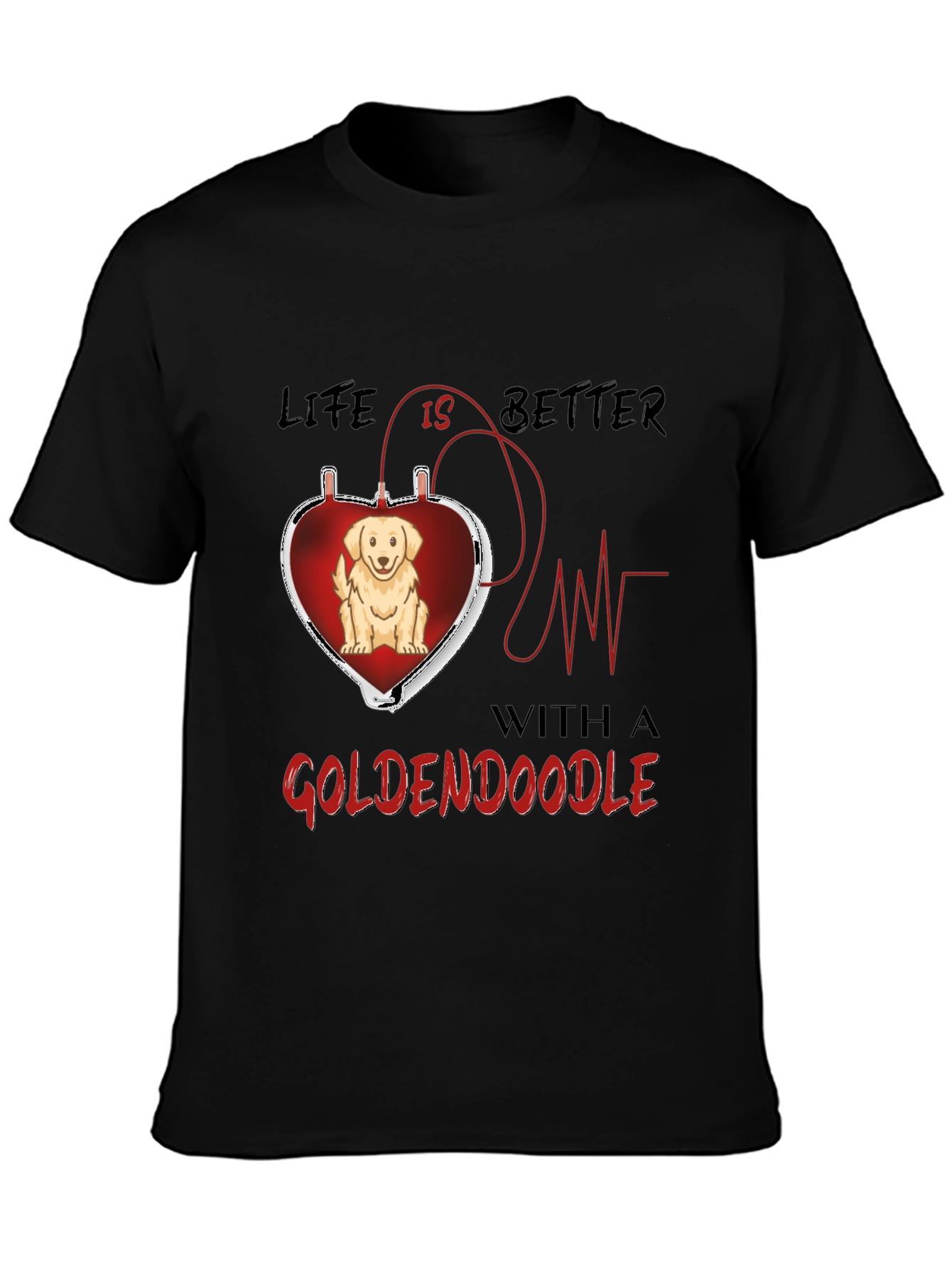 Goldendoodle Heartbeat T-Shirt