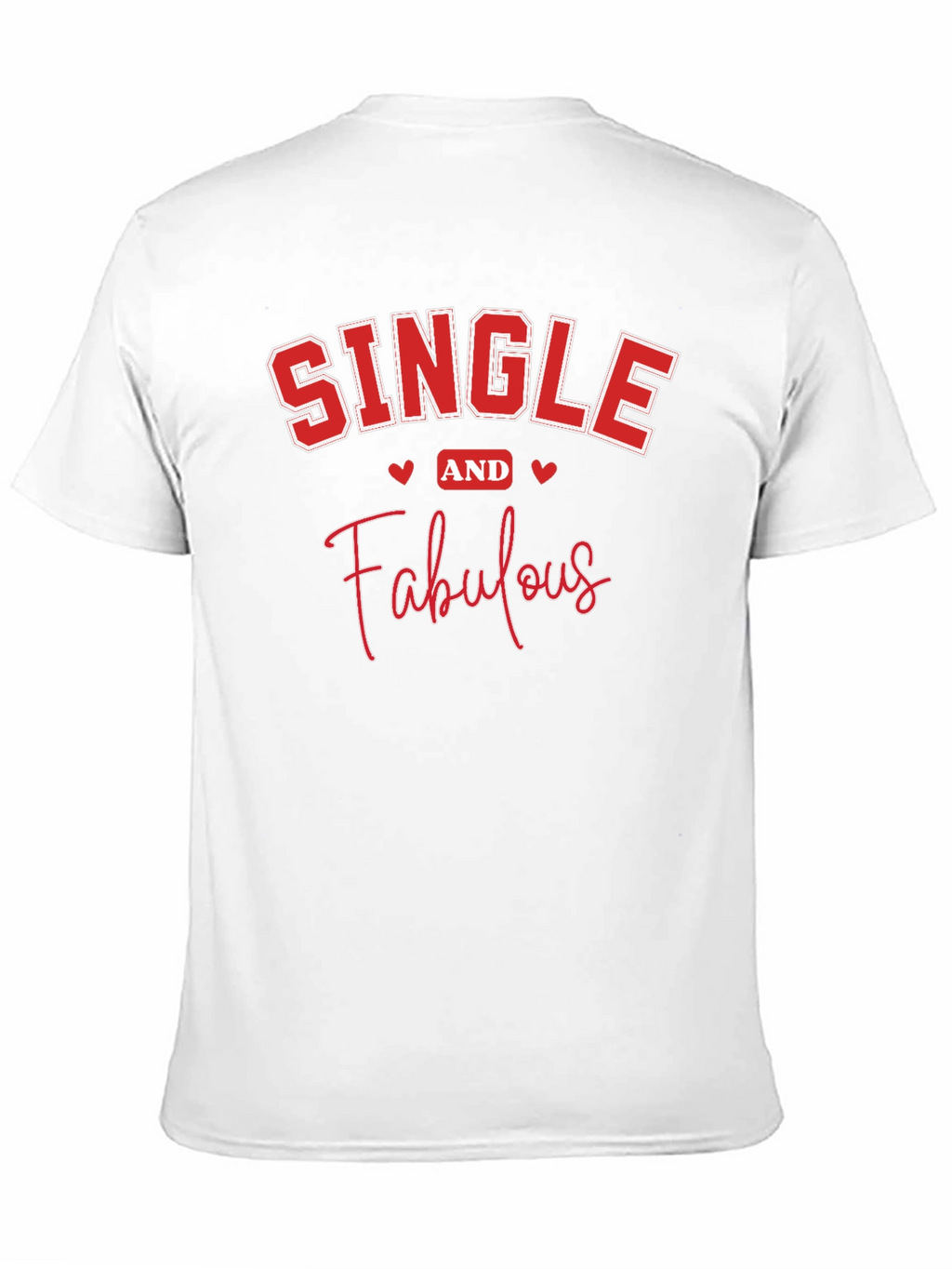Single and Fabulous Black Graphic T-Shirt