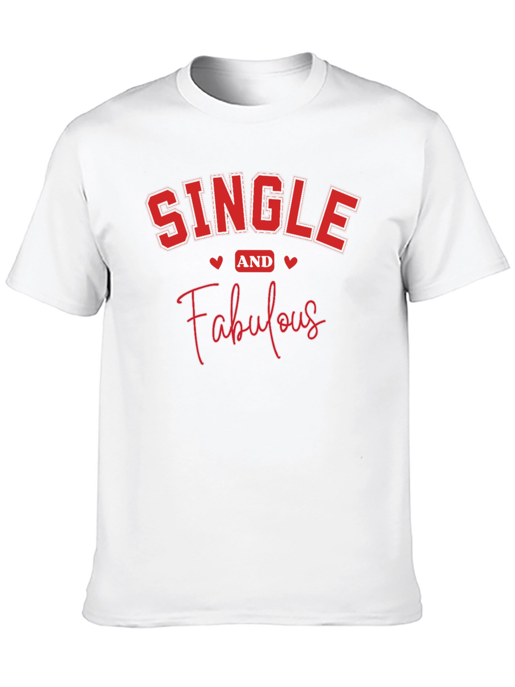 Single and Fabulous Black Graphic T-Shirt
