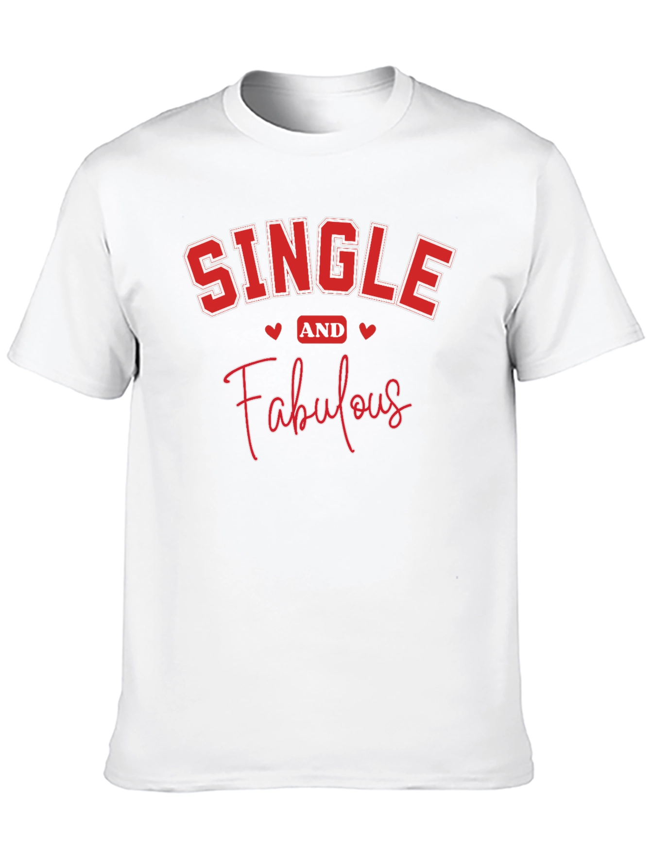 Single and Fabulous Black Graphic T-Shirt