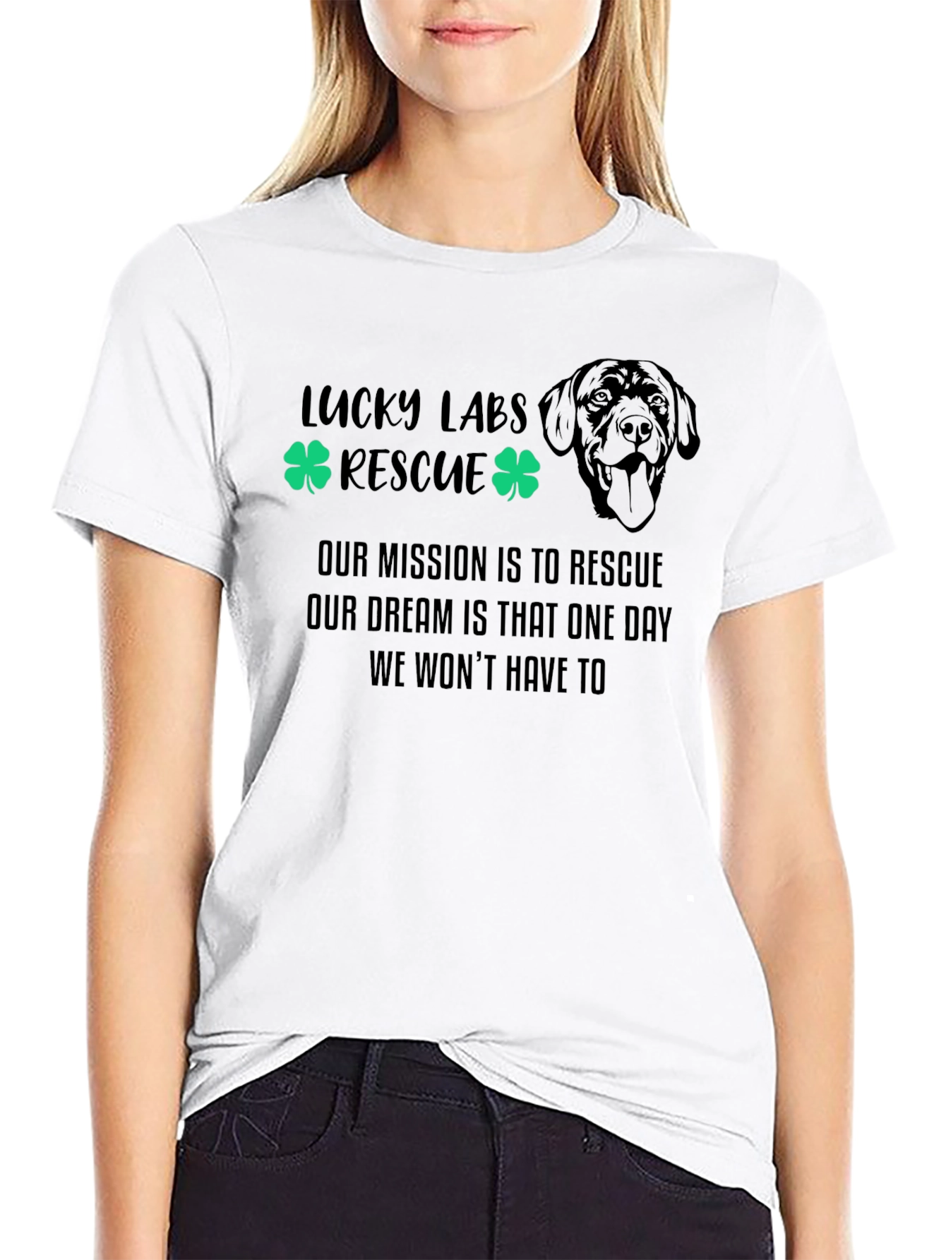Lucky Labs Rescue T-Shirt - Dog Lover Tee