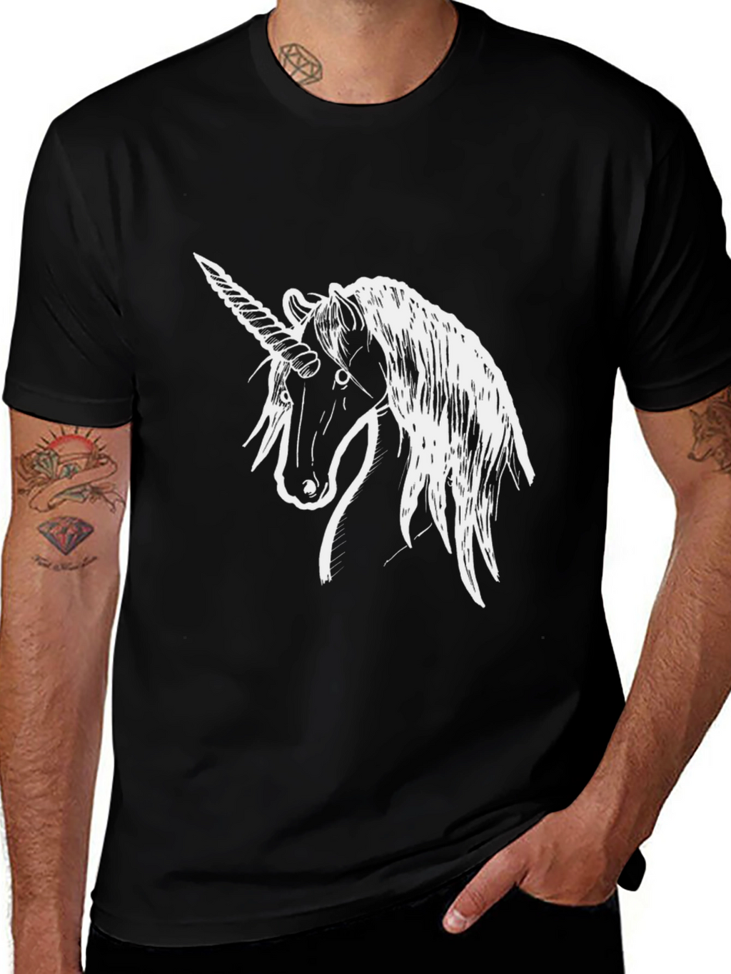 Black Unicorn Graphic Tee