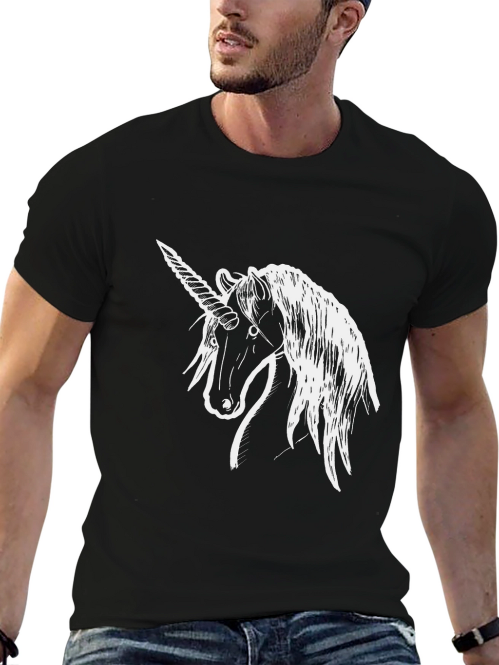 Black Unicorn Graphic Tee