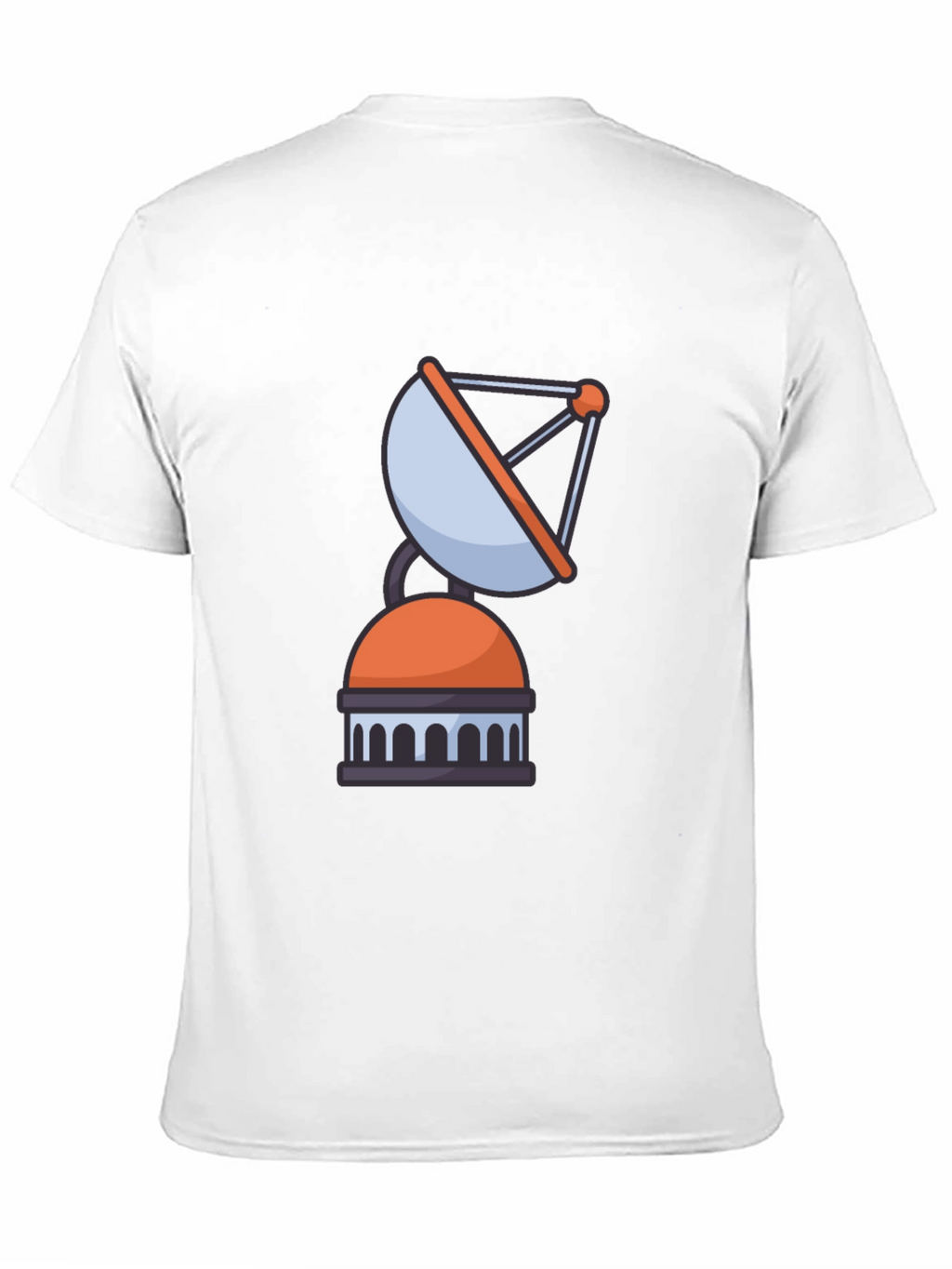 Satellite Graphic Tee - Black Casual Cotton T-Shirt