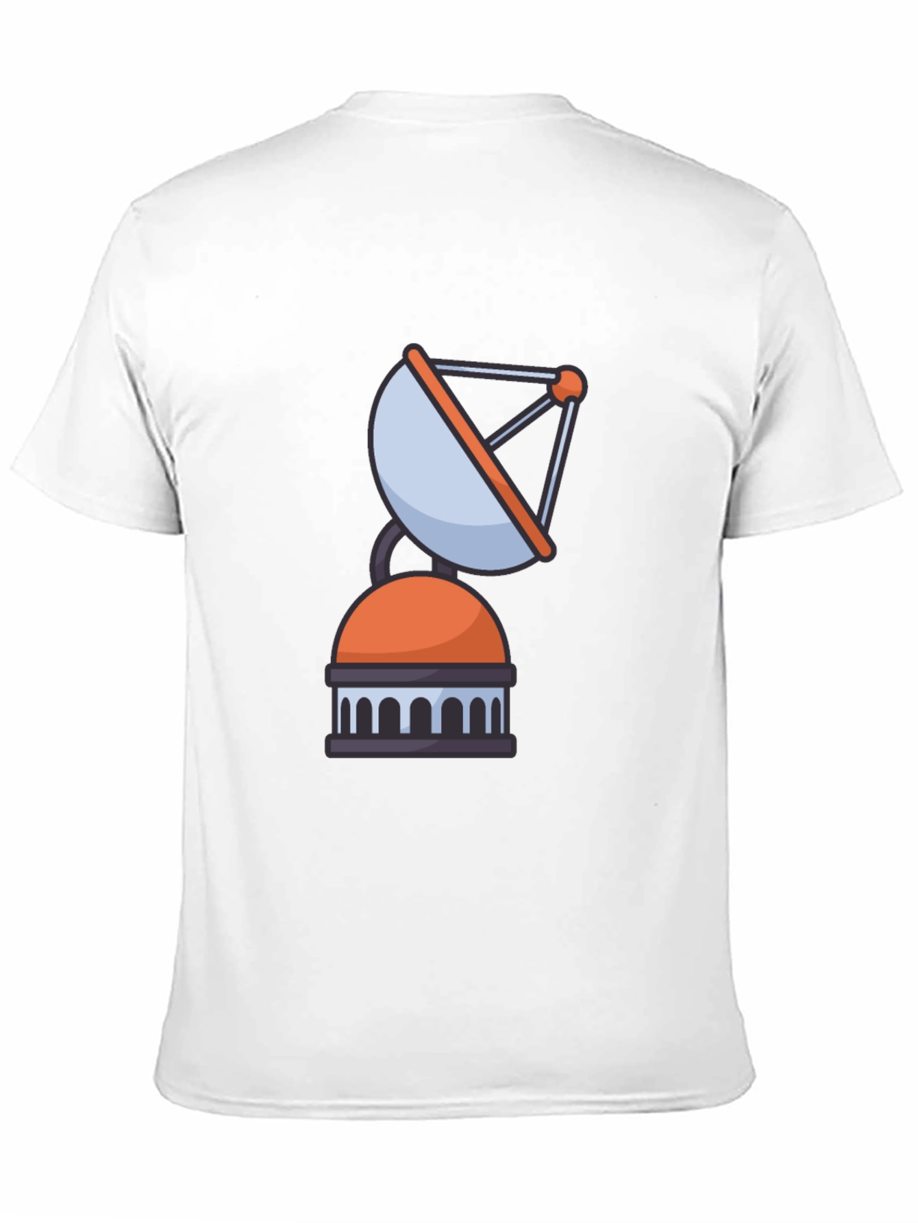 Satellite Graphic Tee - Black Casual Cotton T-Shirt