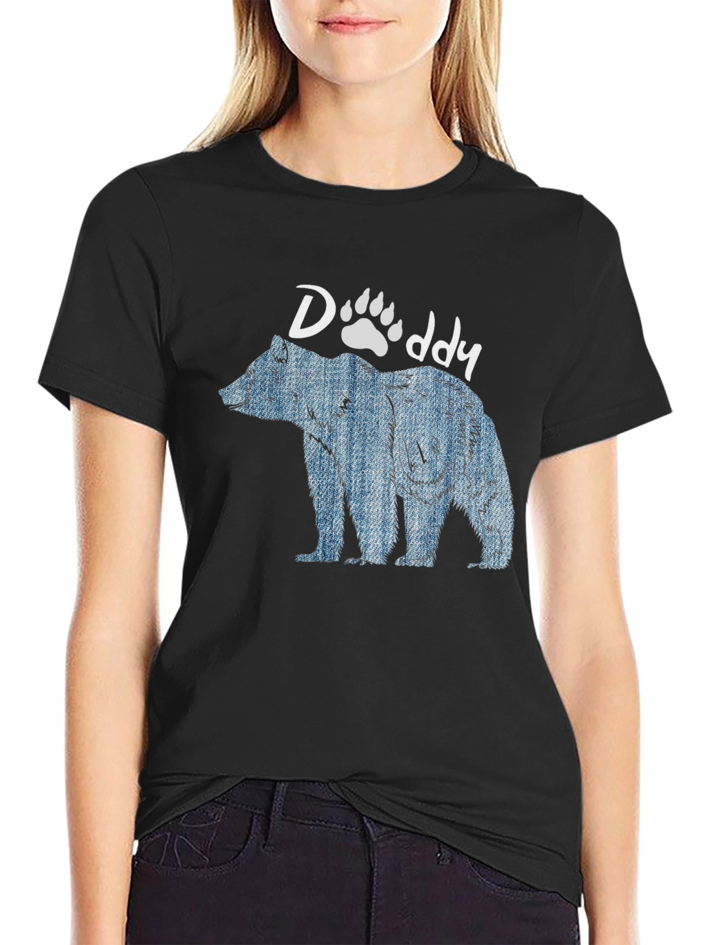 Bear Daddy Graphic T-Shirt - Black