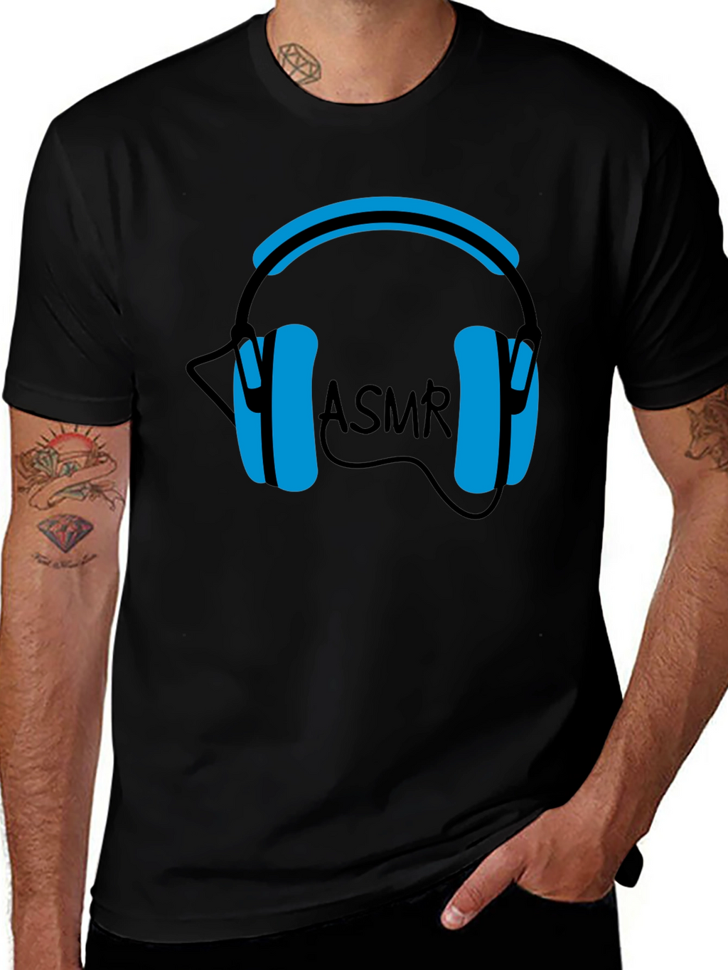 ASMR Headphones Graphic T-Shirt - Relax & Unwind