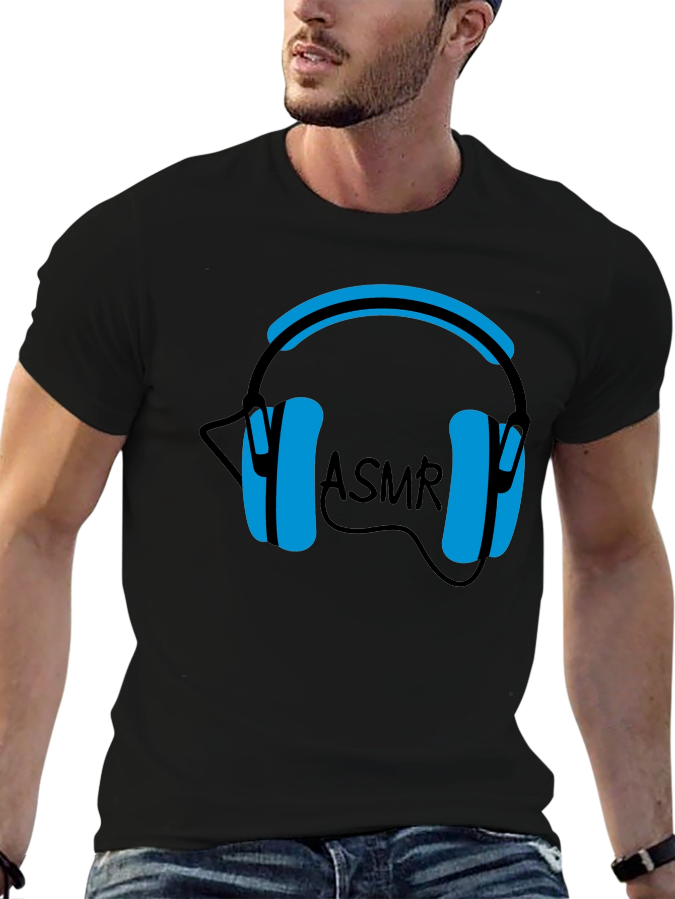 ASMR Headphones Graphic T-Shirt - Relax & Unwind