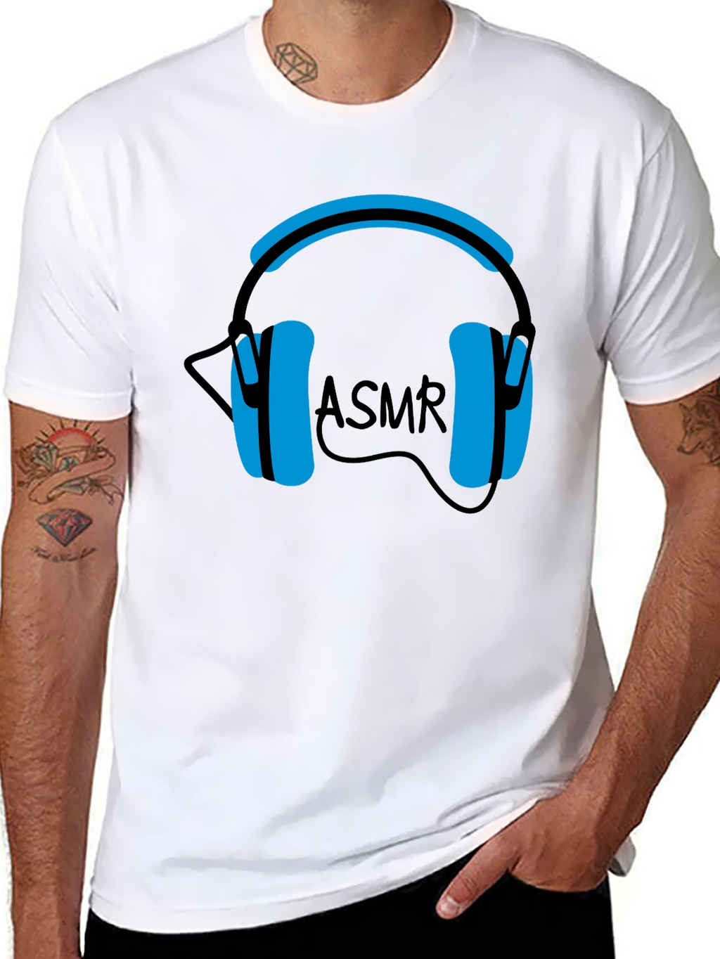 ASMR Headphones Graphic T-Shirt - Relax & Unwind