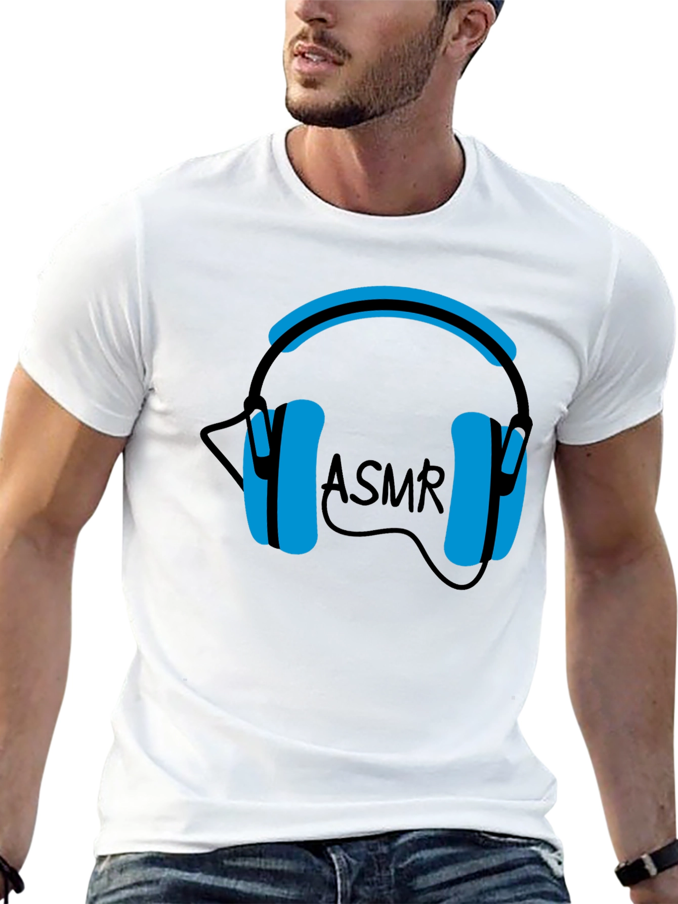 ASMR Headphones Graphic T-Shirt - Relax & Unwind
