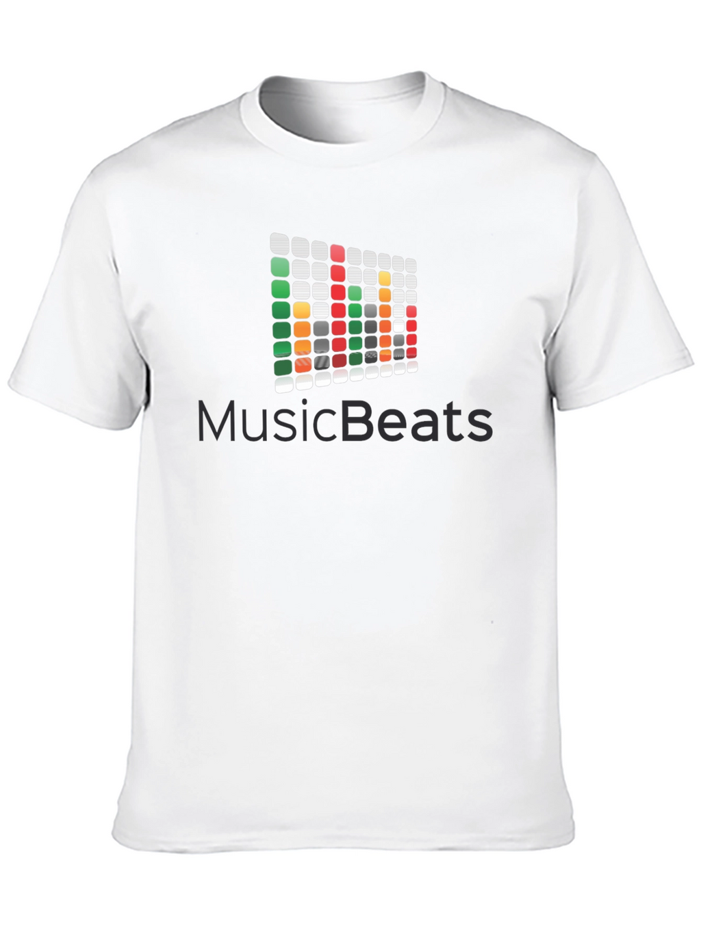 Music Beats Graphic Black T-Shirt