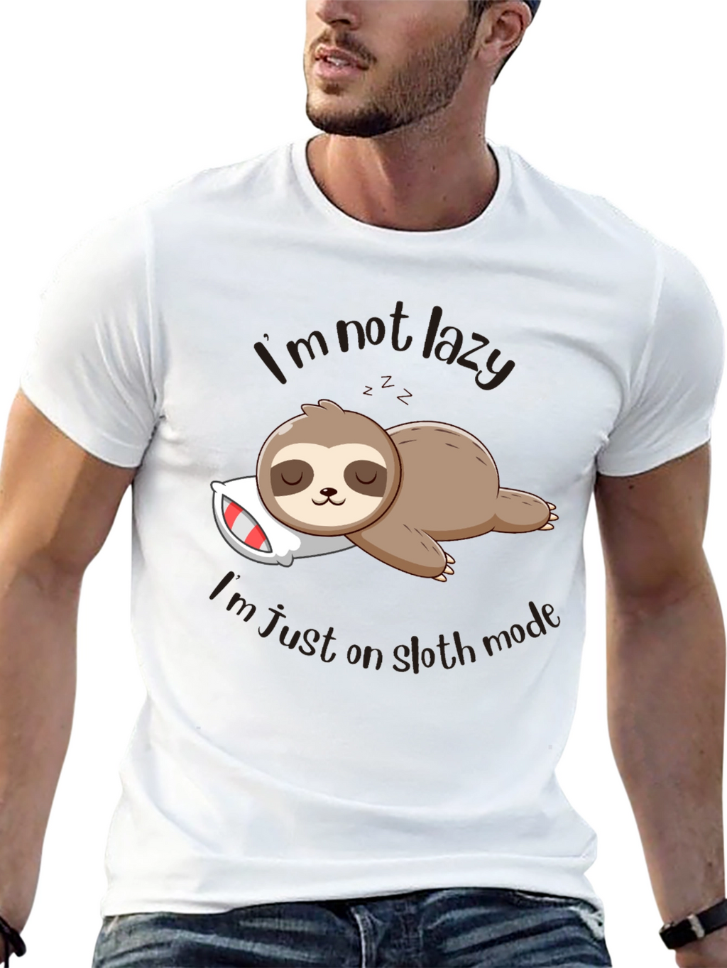 Funny Sloth Mode T-Shirt - Lazy & Relaxed