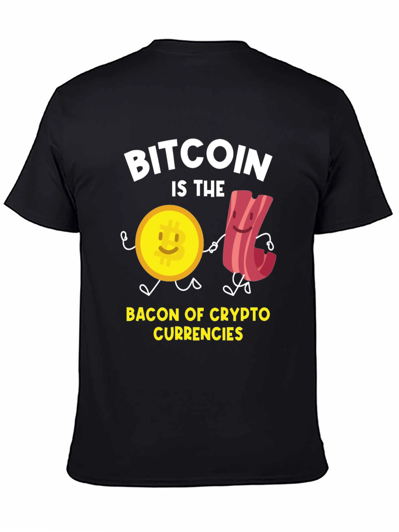 Bitcoin Crypto Currency Bacon T-Shirt