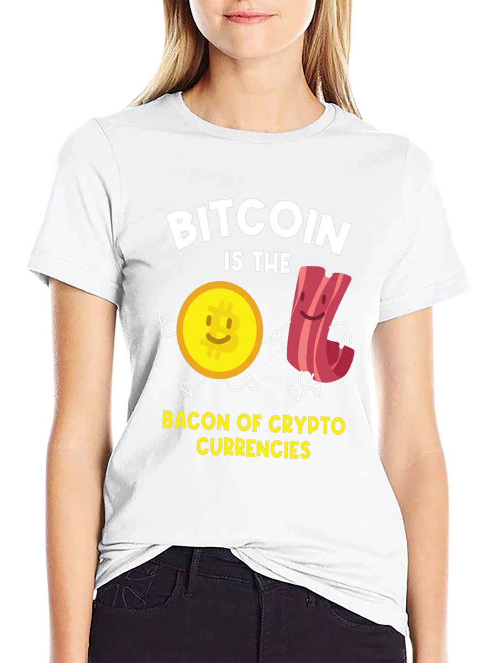 Bitcoin Crypto Currency Bacon T-Shirt