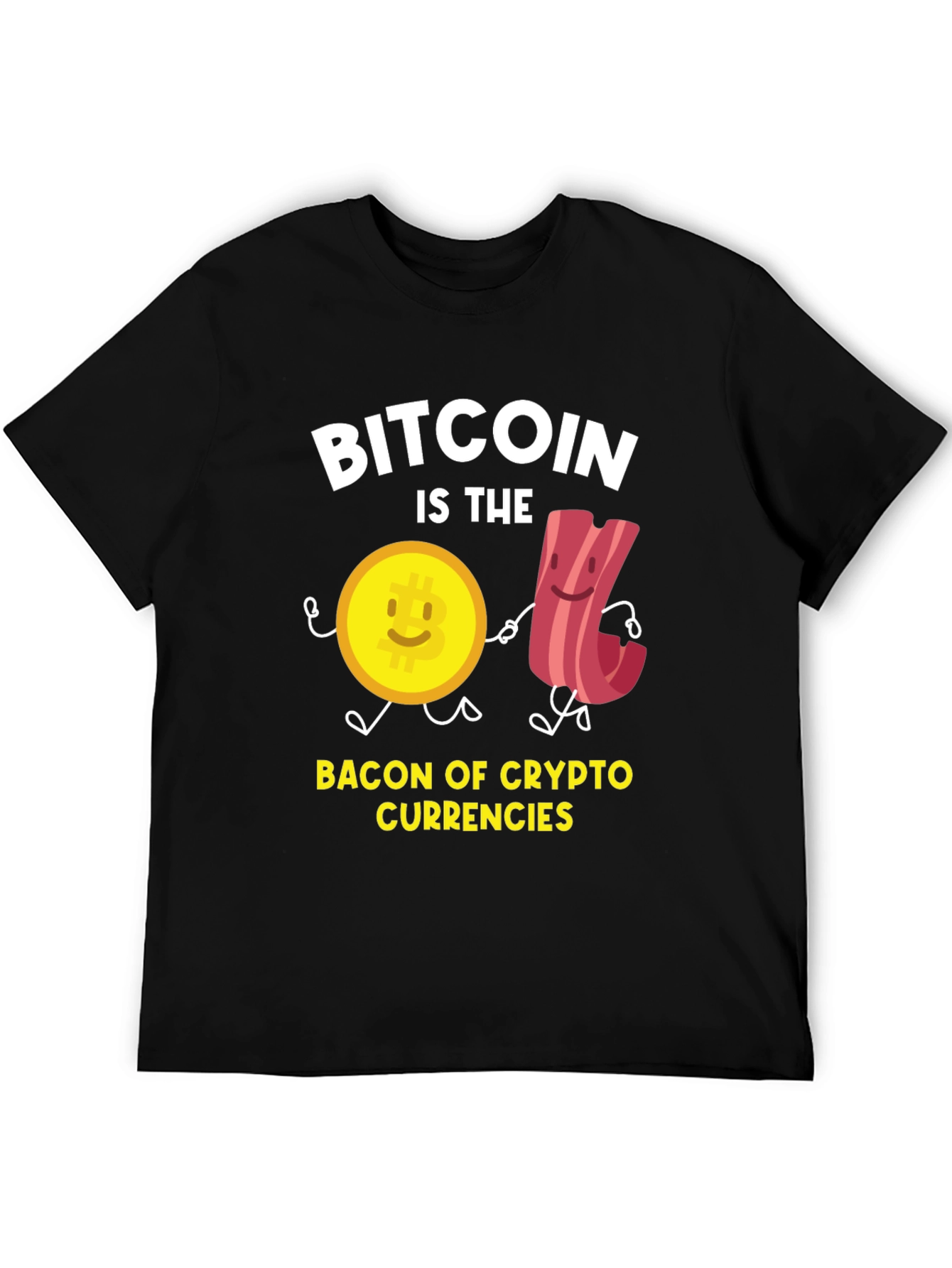 Bitcoin Crypto Currency Bacon T-Shirt