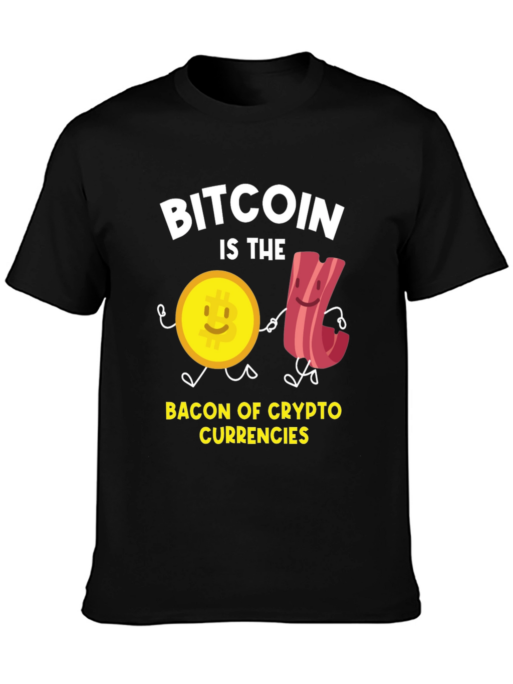 Bitcoin Crypto Currency Bacon T-Shirt