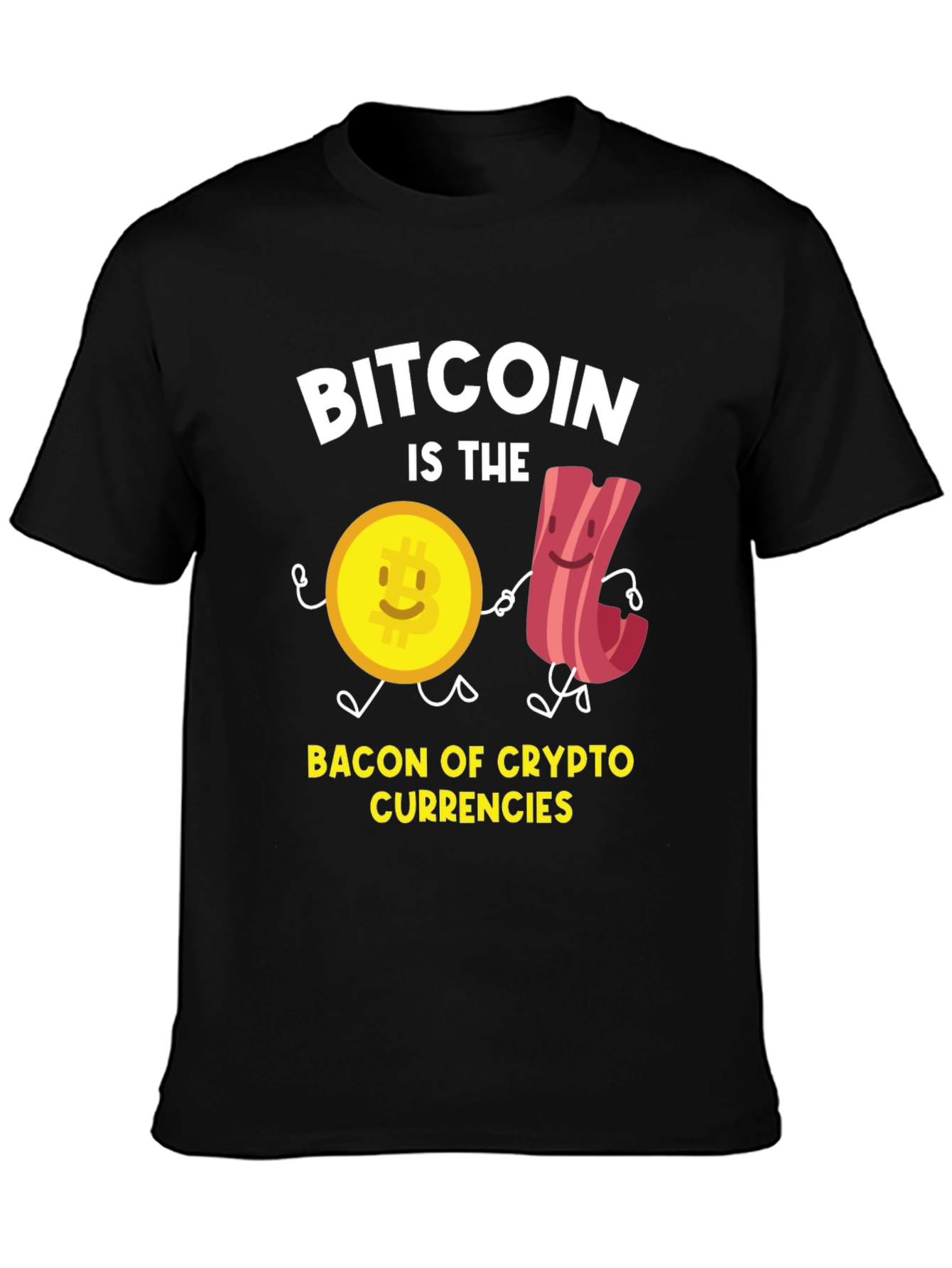 Bitcoin Crypto Currency Bacon T-Shirt