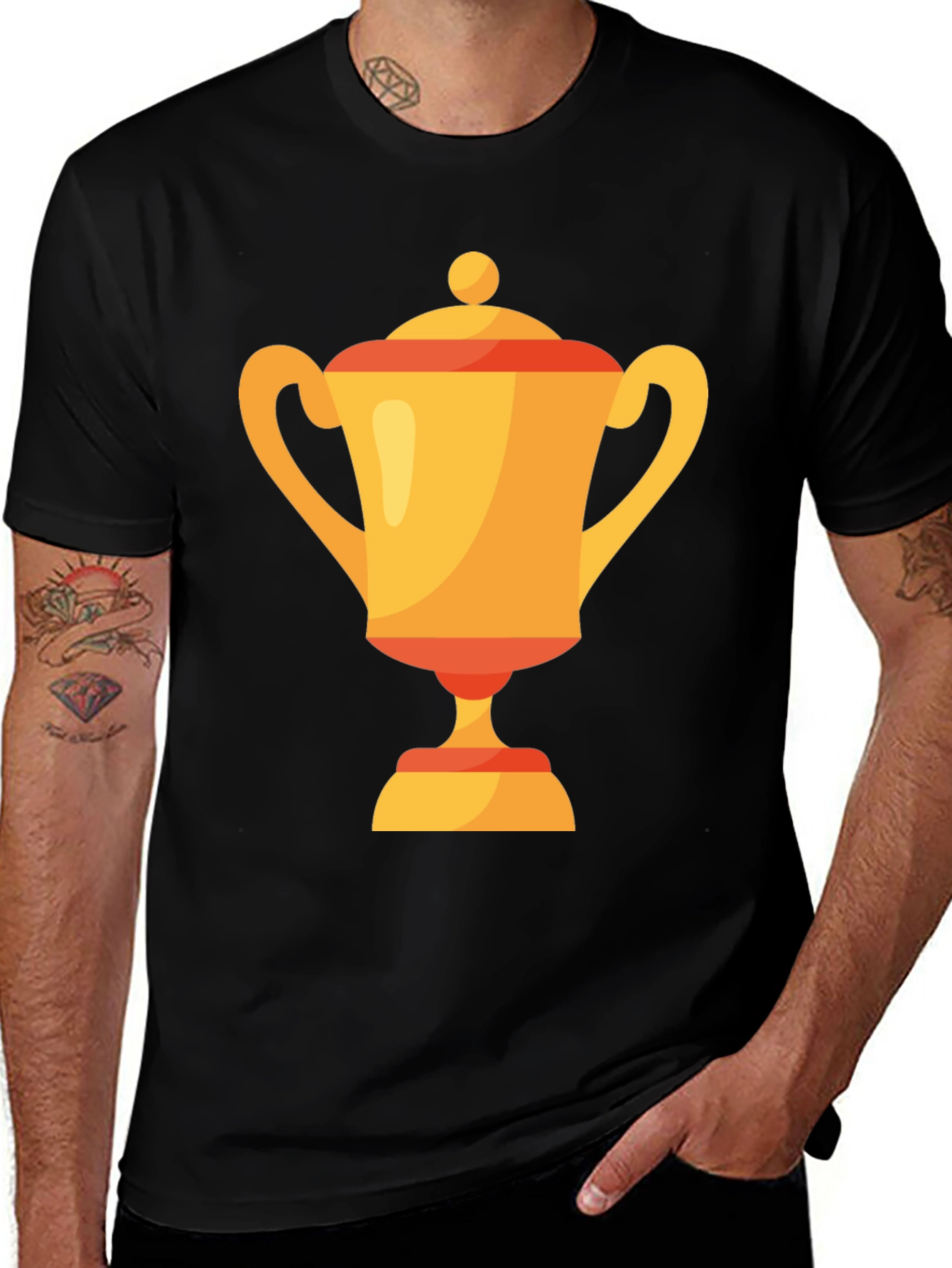 Trophy Graphic Tee - Celebrate Victory in Style!