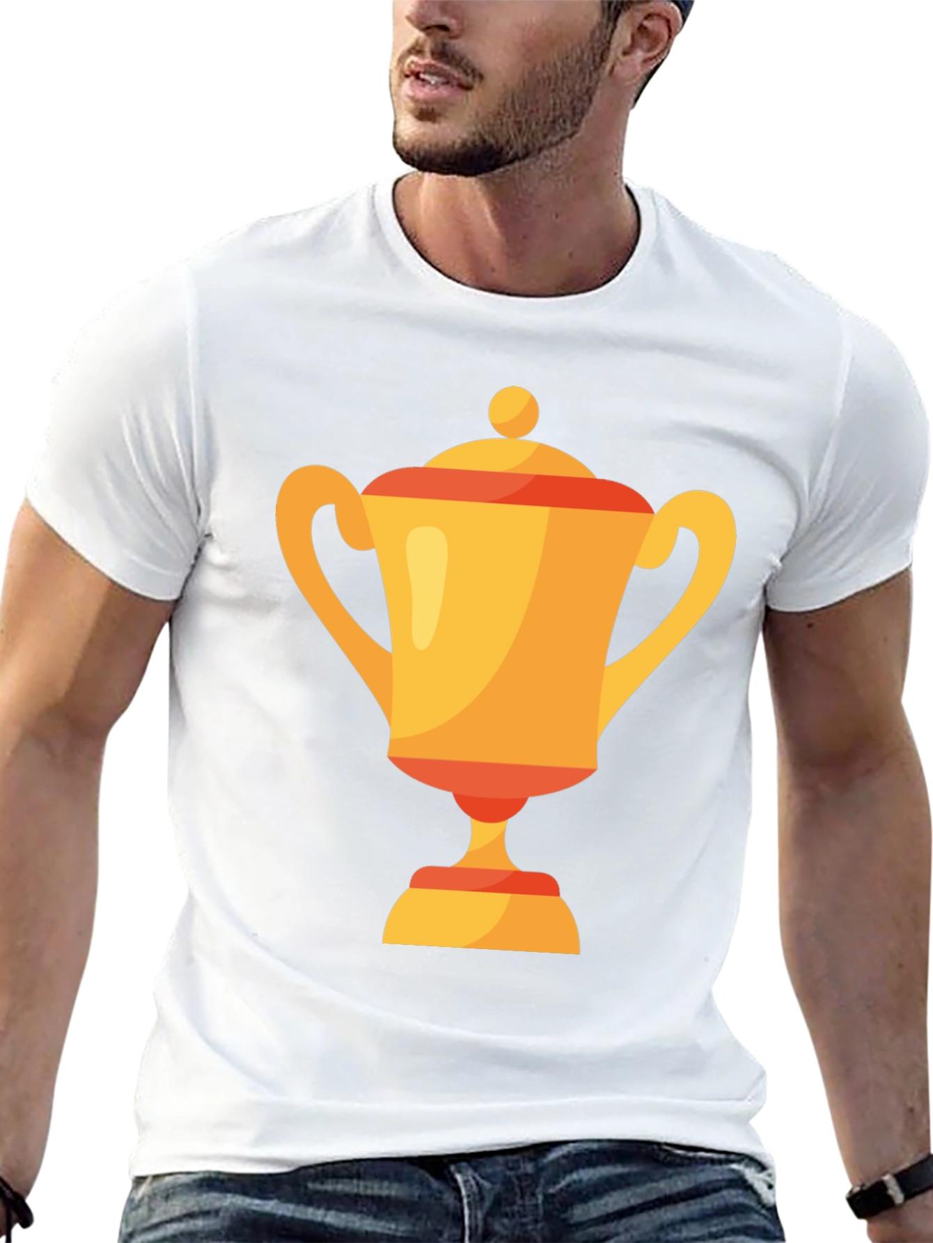 Trophy Graphic Tee - Celebrate Victory in Style!