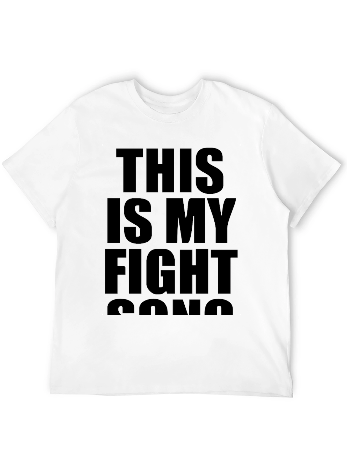 This Is My Fight Song Black Graphic Tee