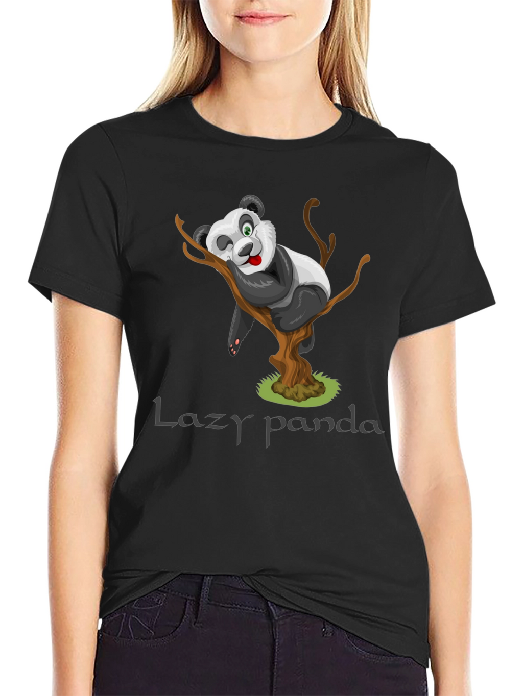 Lazy Panda Graphic T-Shirt - Relaxed & Comfy Fit