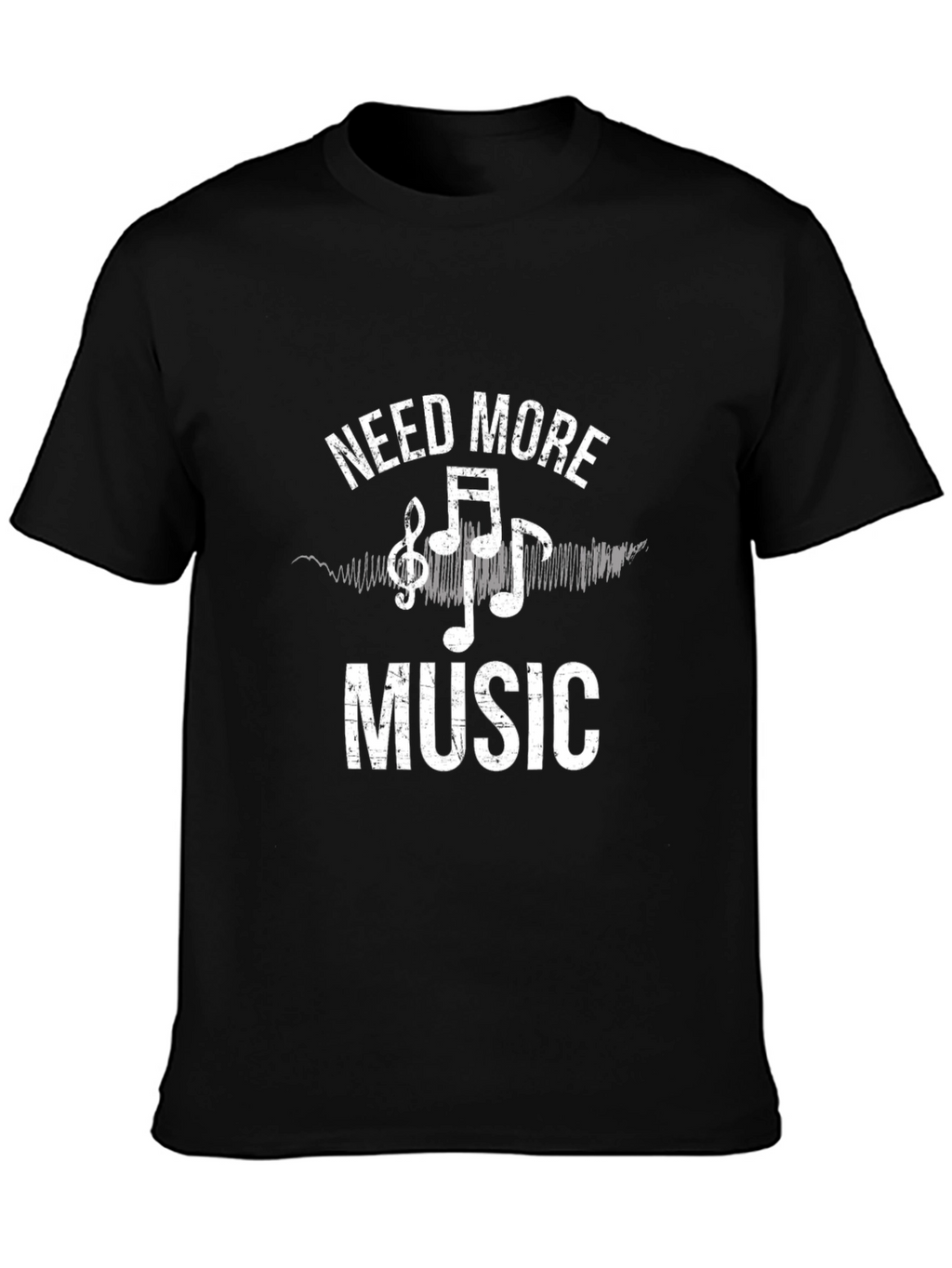 Need More Music Black T-Shirt