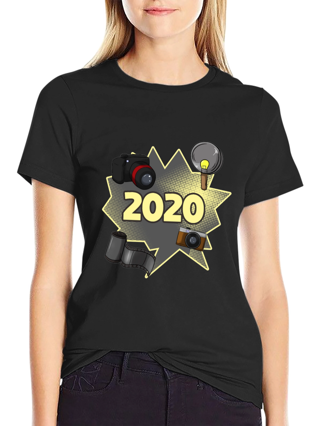 Photographer 2020 T-Shirt - Black Graphic Tee
