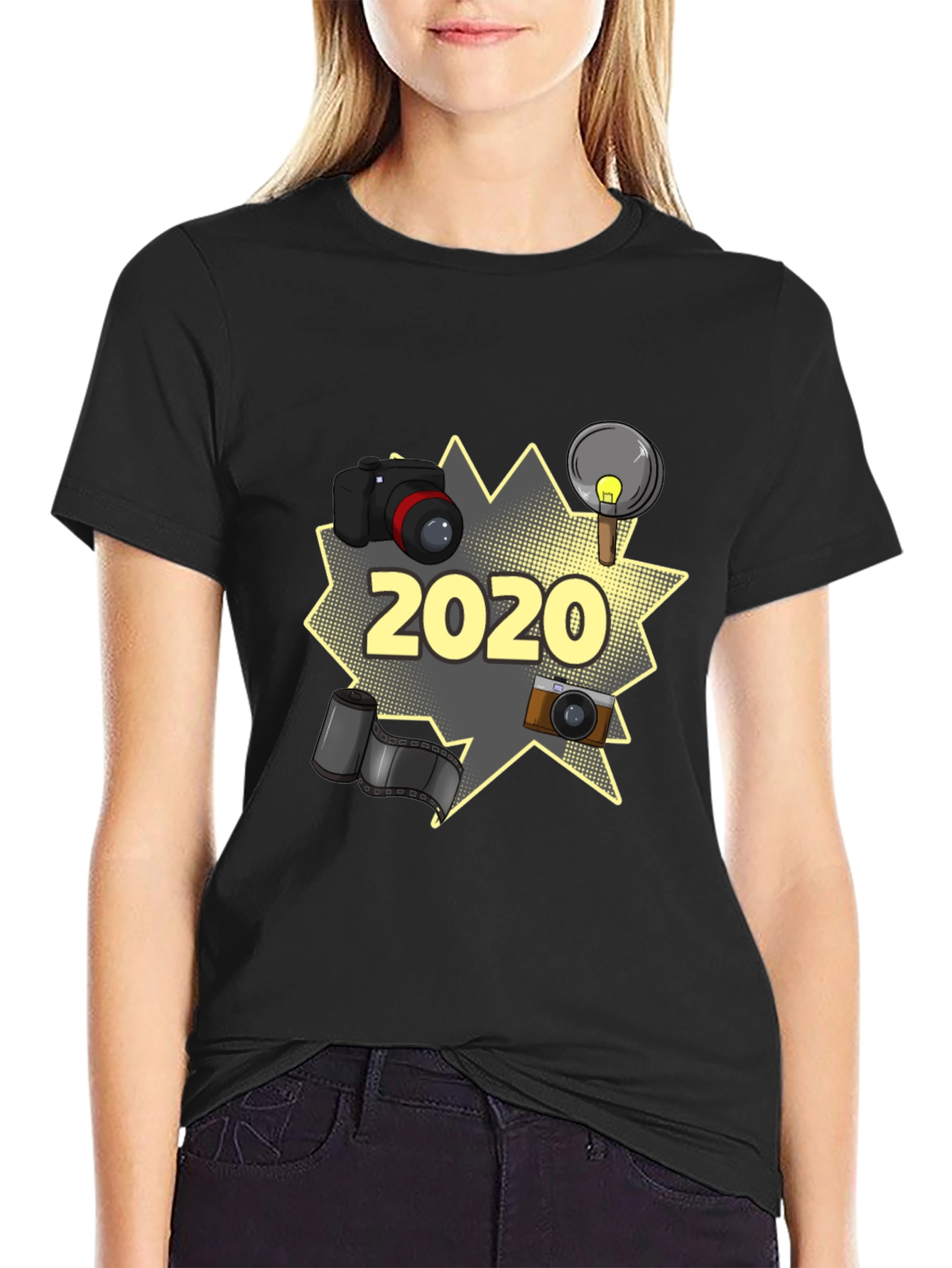 Photographer 2020 T-Shirt - Black Graphic Tee