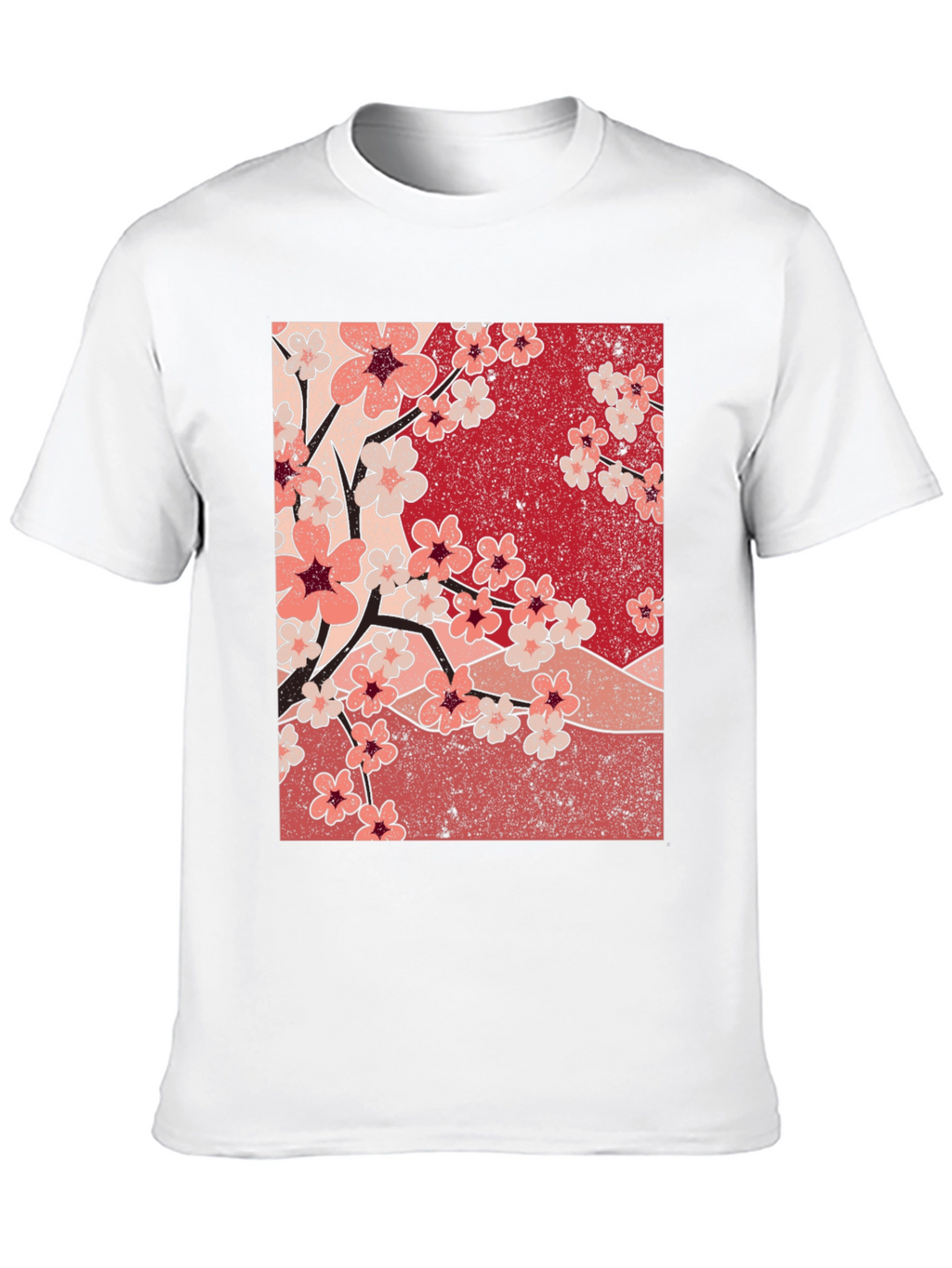 Cherry Blossom Graphic Tee - Black