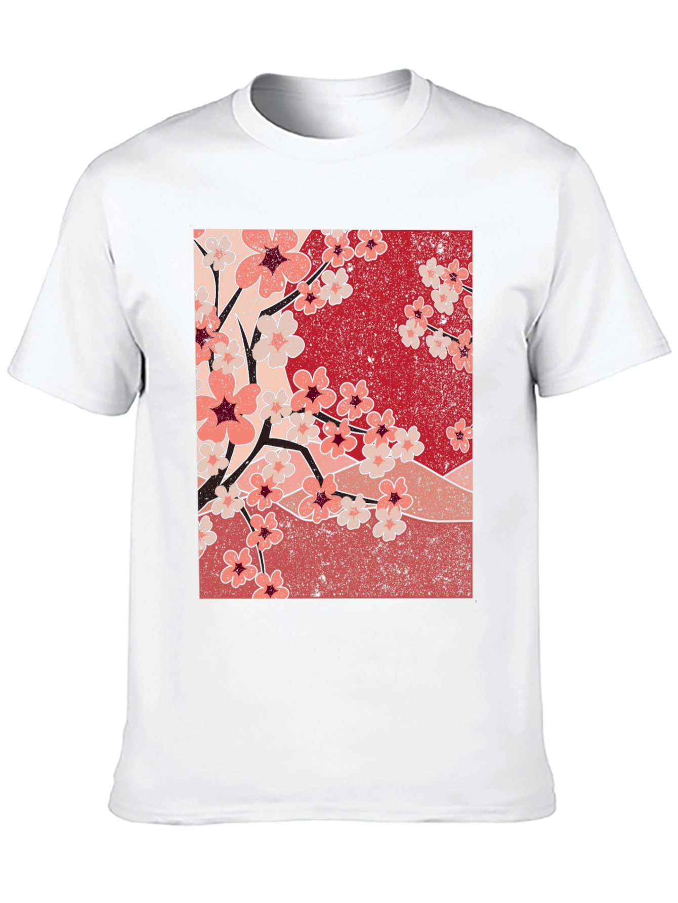 Cherry Blossom Graphic Tee - Black