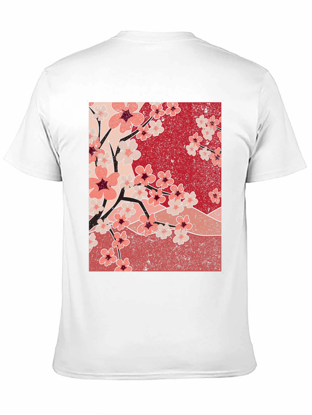 Cherry Blossom Graphic Tee - Black
