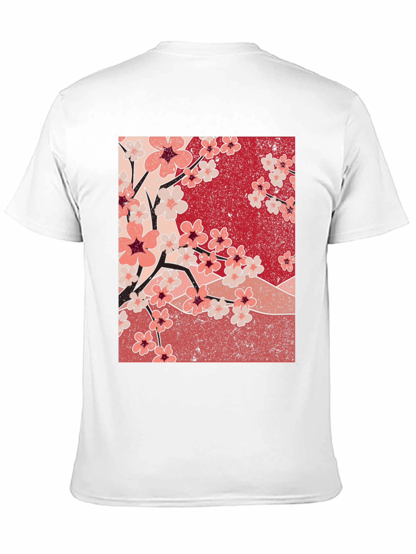 Cherry Blossom Graphic Tee - Black