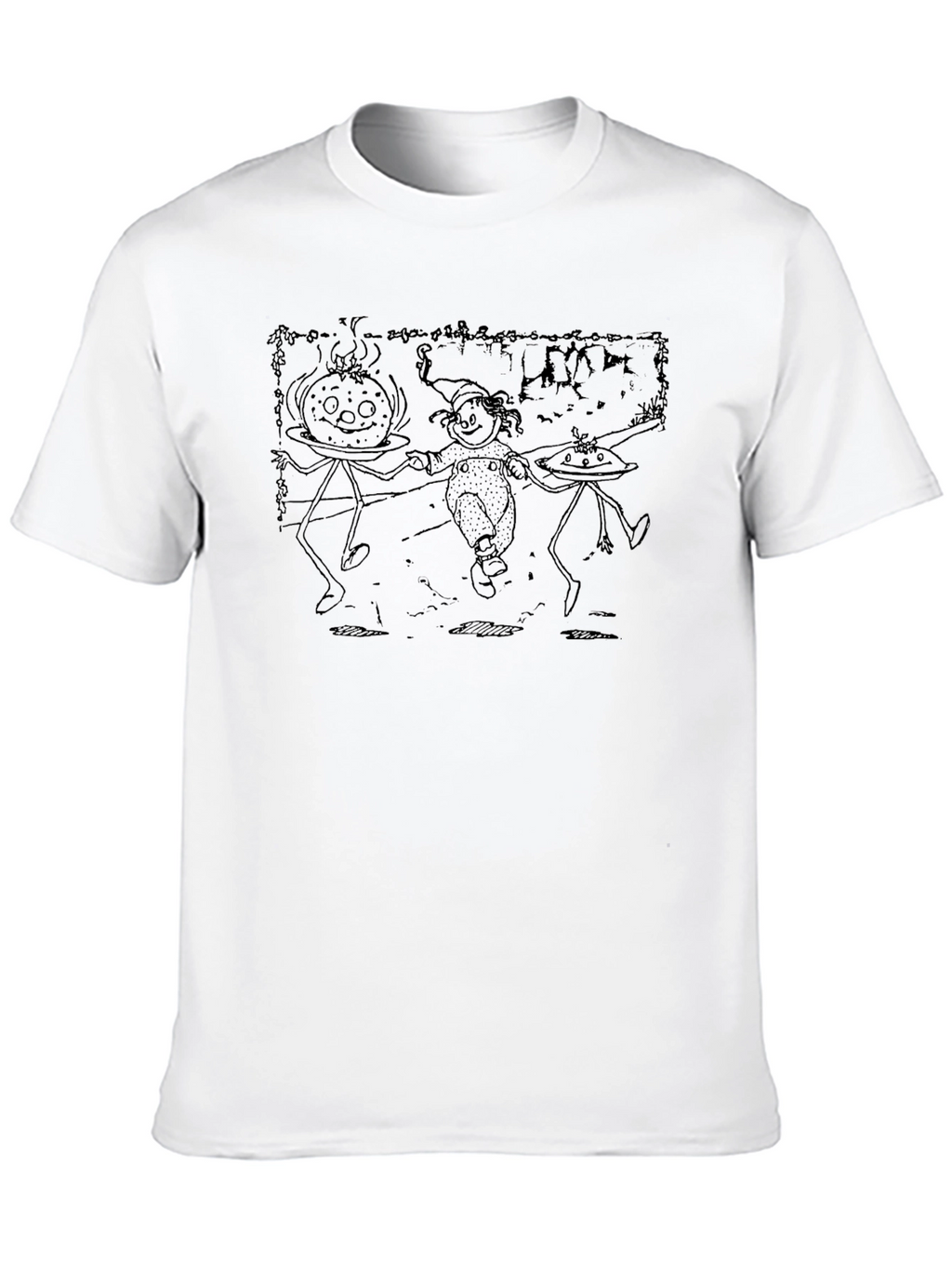 Festive Holiday Characters Graphic Tee