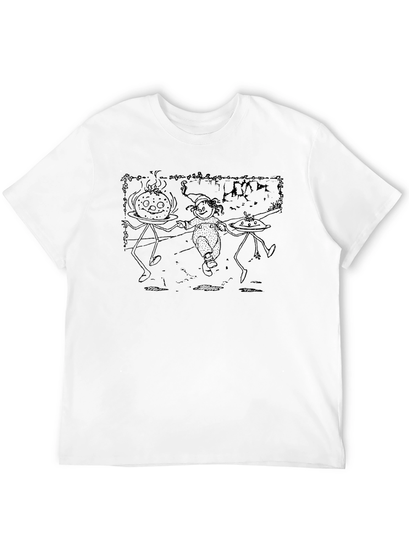 Festive Holiday Characters Graphic Tee