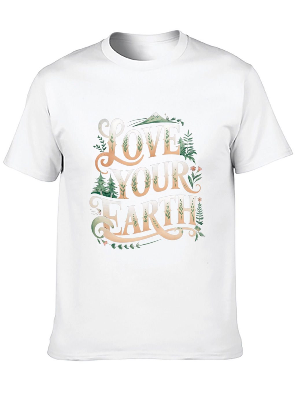Love Your Earth Graphic T-Shirt - Black