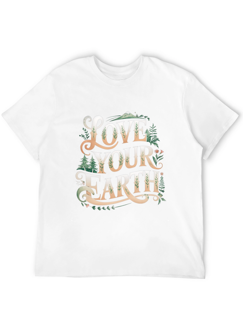 Love Your Earth Graphic T-Shirt - Black