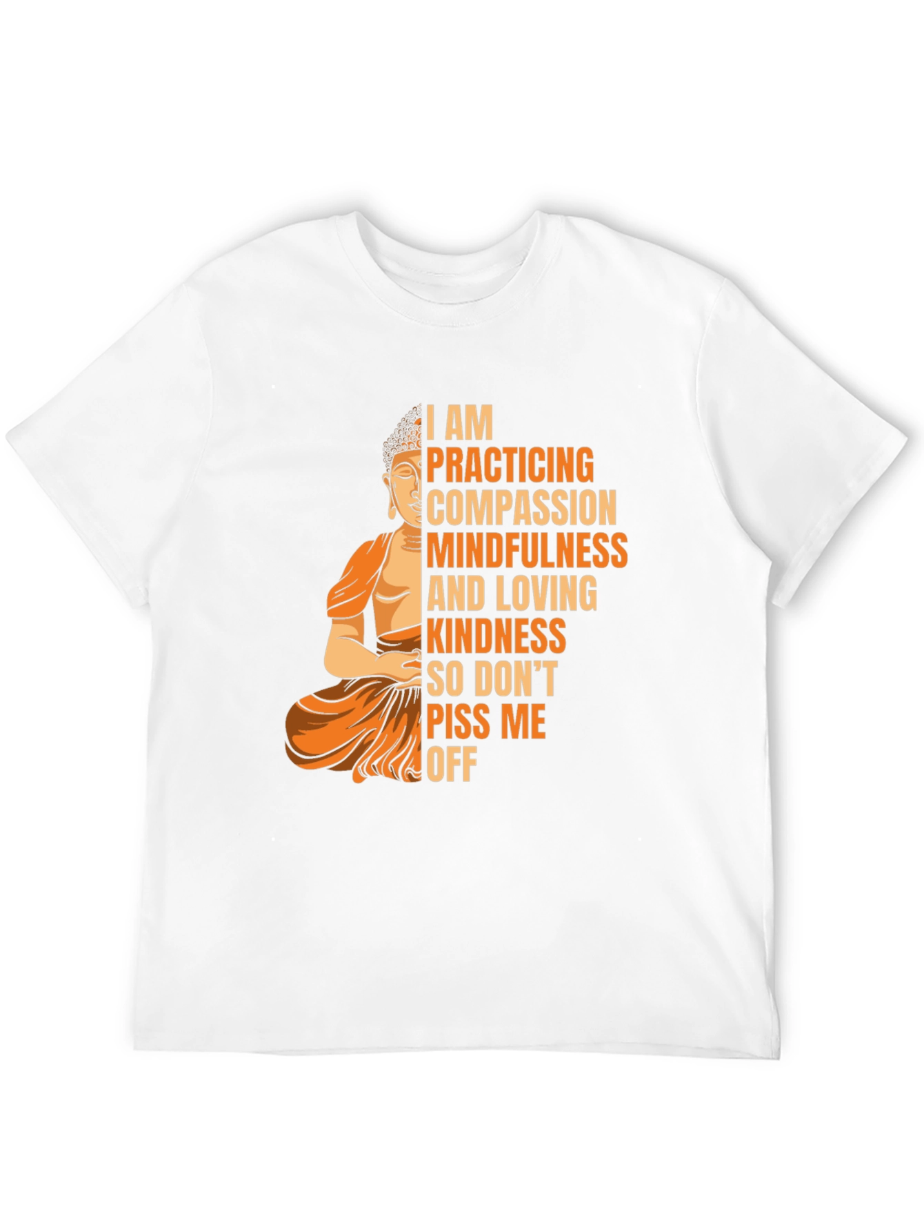 Mindful Buddha Graphic Tee - Compassion & Kindness