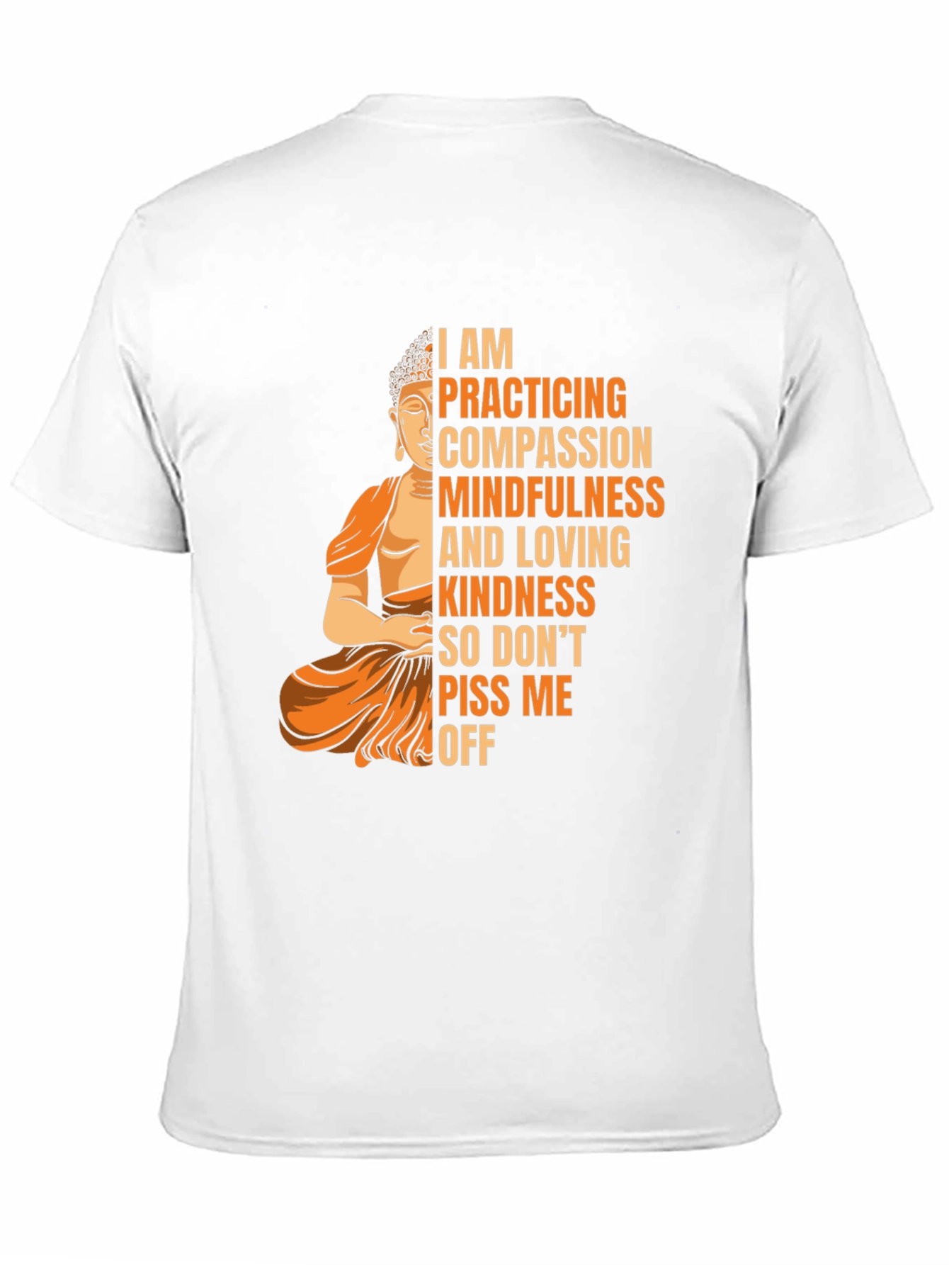 Mindful Buddha Graphic Tee - Compassion & Kindness