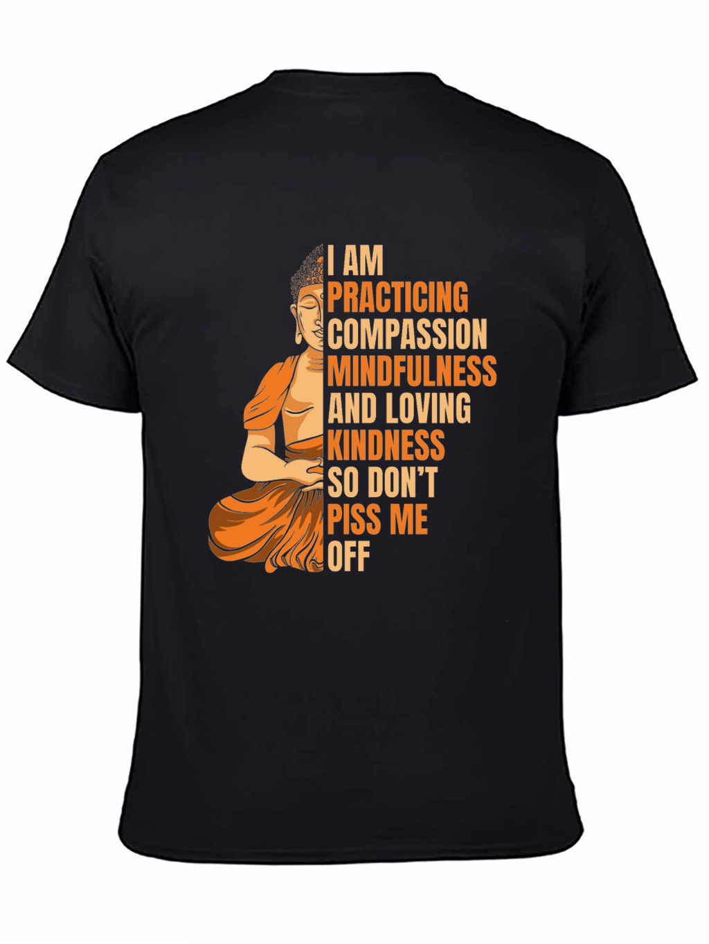 Mindful Buddha Graphic Tee - Compassion & Kindness