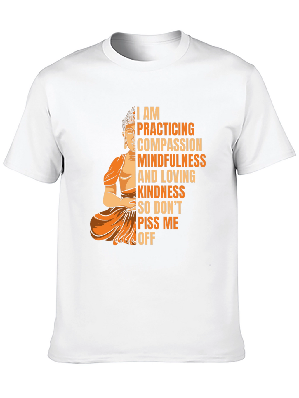 Mindful Buddha Graphic Tee - Compassion & Kindness