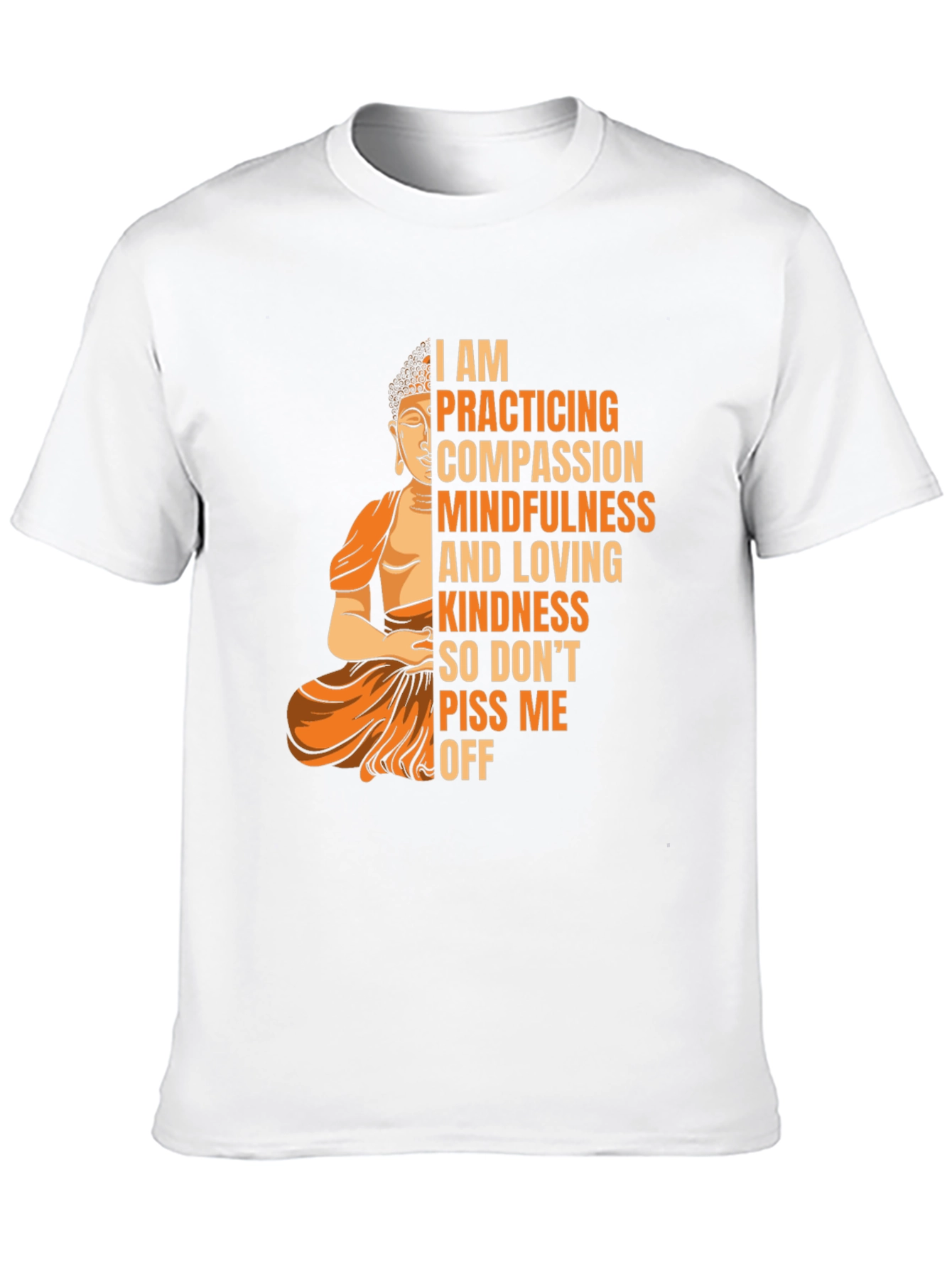 Mindful Buddha Graphic Tee - Compassion & Kindness