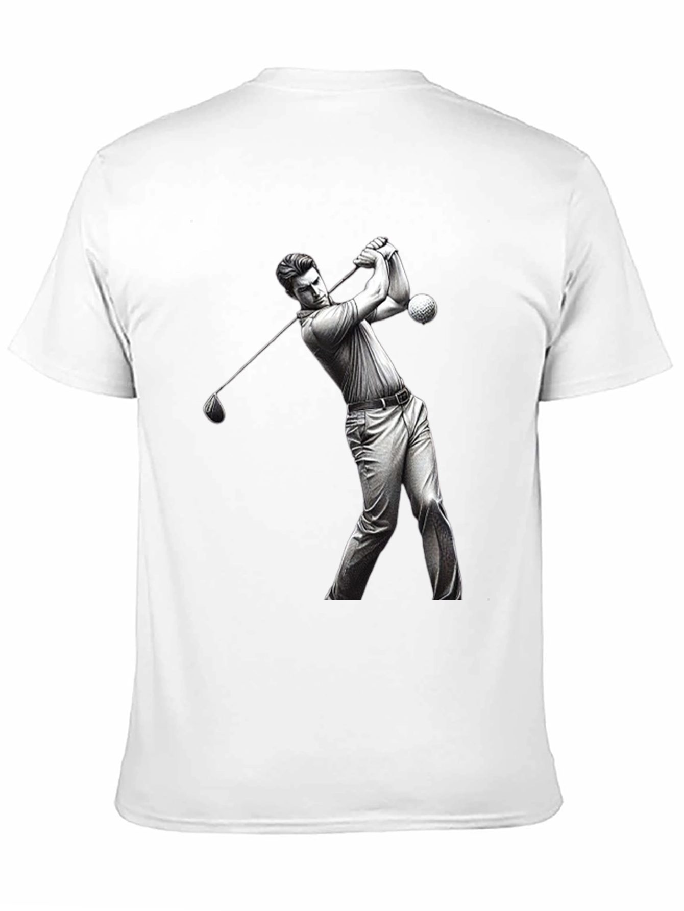Golf Swing Graphic Tee - Black T-Shirt
