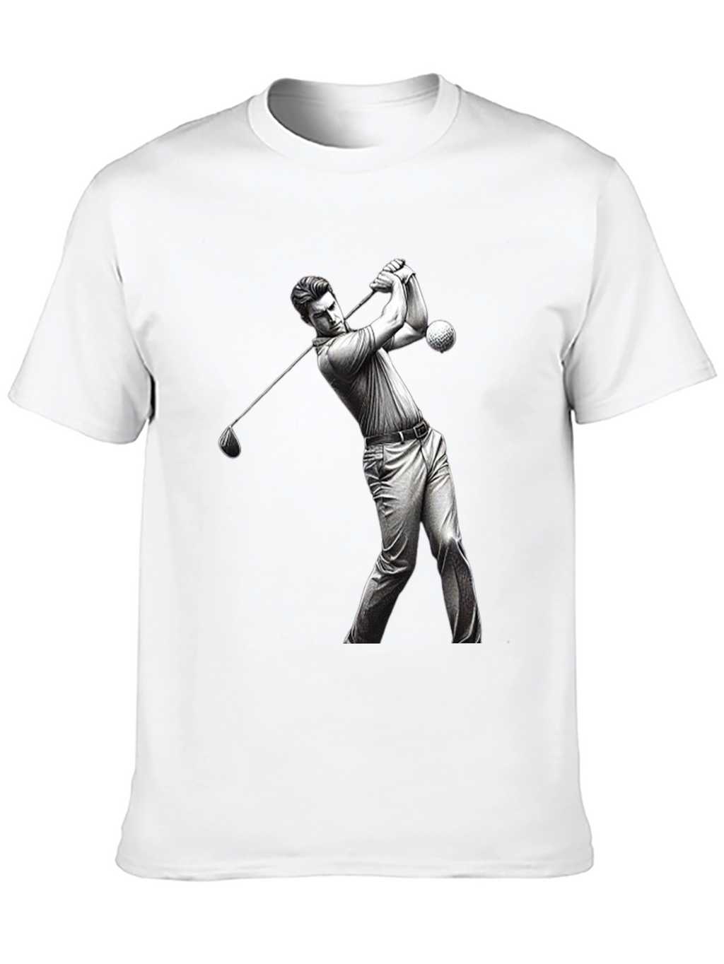 Golf Swing Graphic Tee - Black T-Shirt