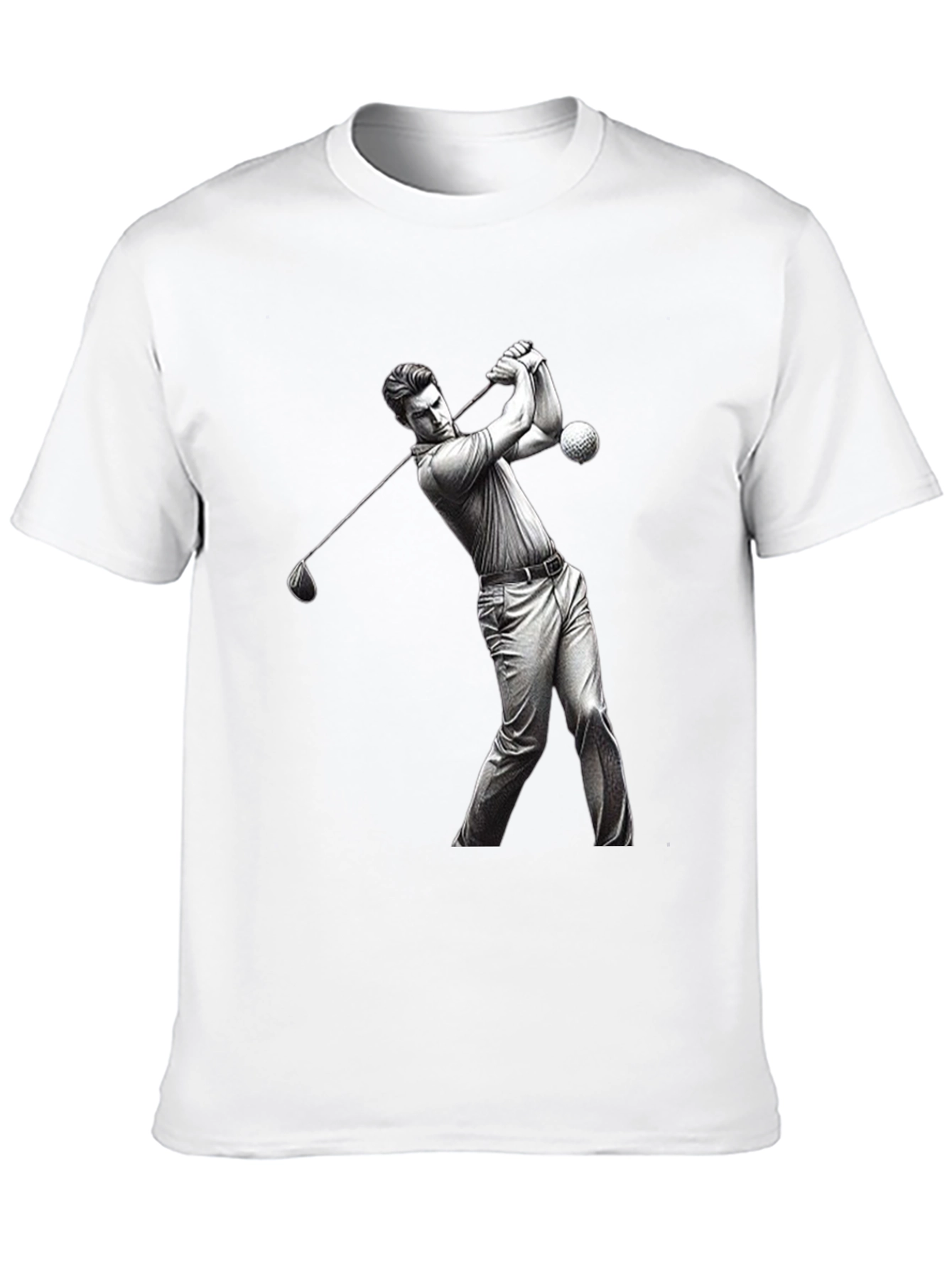 Golf Swing Graphic Tee - Black T-Shirt