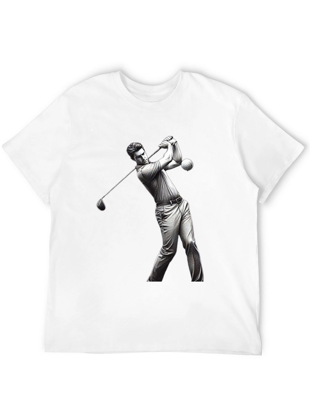Golf Swing Graphic Tee - Black T-Shirt