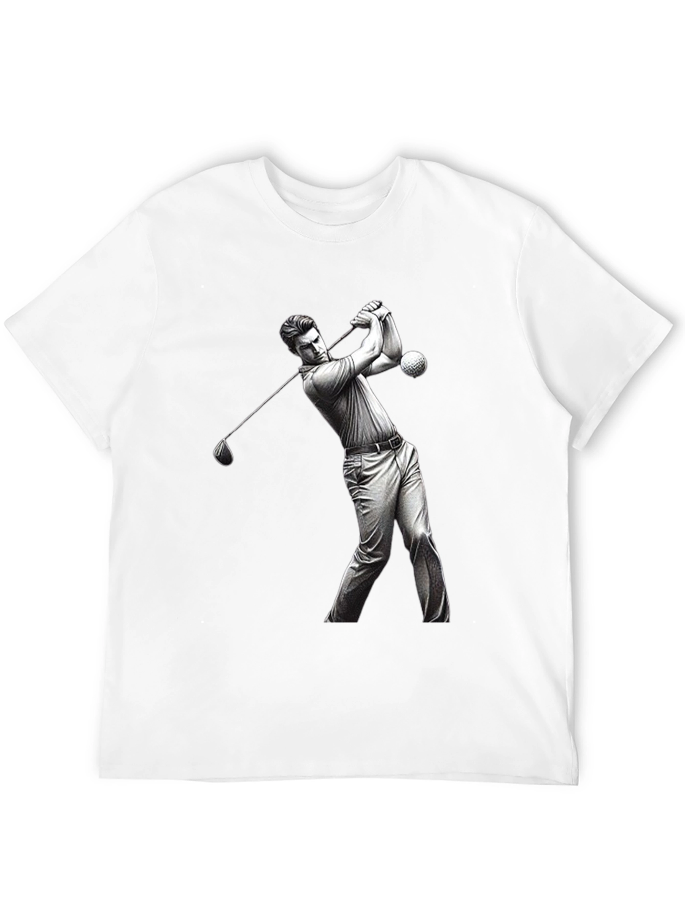 Golf Swing Graphic Tee - Black T-Shirt